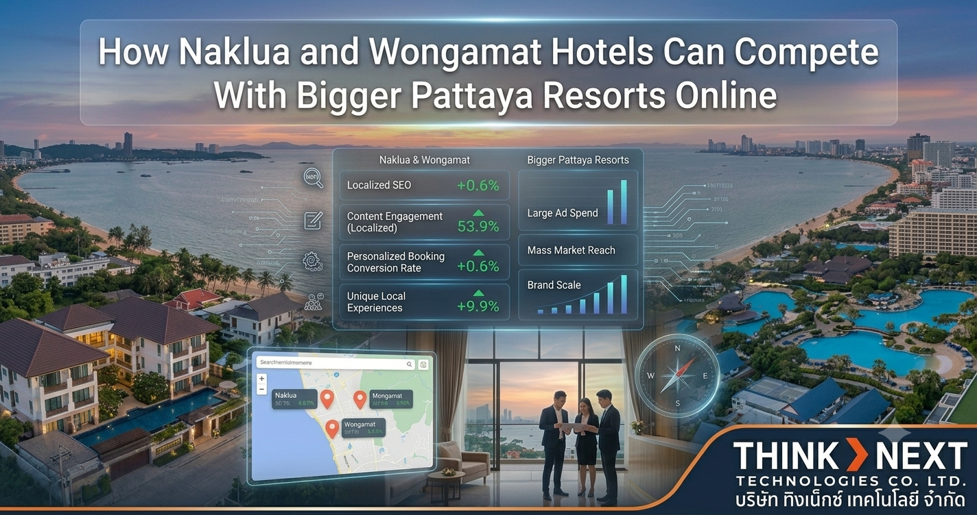 How Naklua and Wongamat hotels can compete with bigger Pattaya resorts online