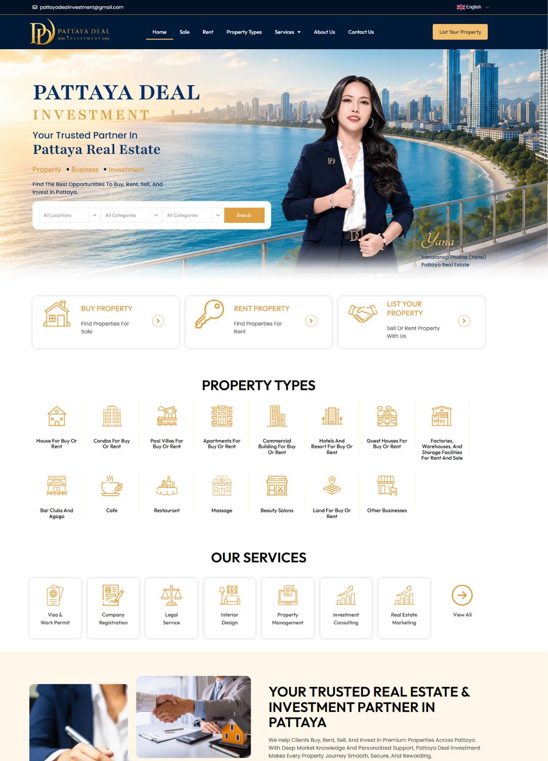 ThinkNext website design project